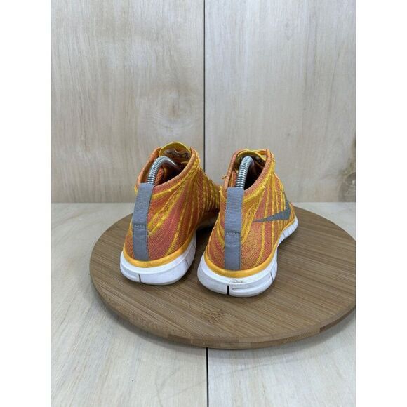 Nike Flyknit Chukka Mid Atomic Mango Orange Athletic Running Shoes Womens Size 8 - Picture 4 of 8
